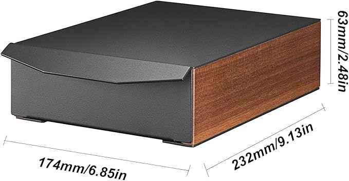 MOJAE Espresso Knock Box Drawer,Stainless Steel Detachable Coffee Ground Knock Container with Removable Knock Bar and Anti-Slip Base, Black