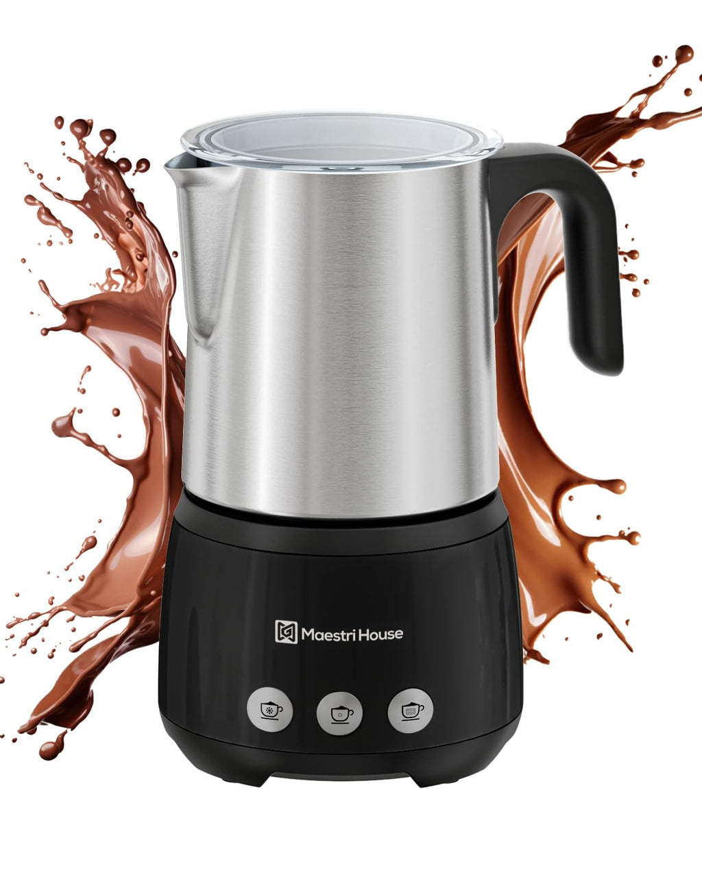 Maestri House 16.9OZDualFro 400 Electric Milk Steamer and Frother