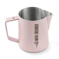 MHW-3BOMBER Milk Frothing Pitcher 16.9oz/500ml Espresso Steaming Pitcher Stainless Steel Frothing Cup Capuccino Latte Art Pitcher, Pink P5017-OS