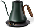 Cocinare FLOW B9 Gooseneck Electric Kettle, Precise Temperature Control for Pour-Over Coffee & Tea Brewing, Stainless Steel Interior, Rapid Heating for Boiling Water 1500W/0.9L (Green Wooden)