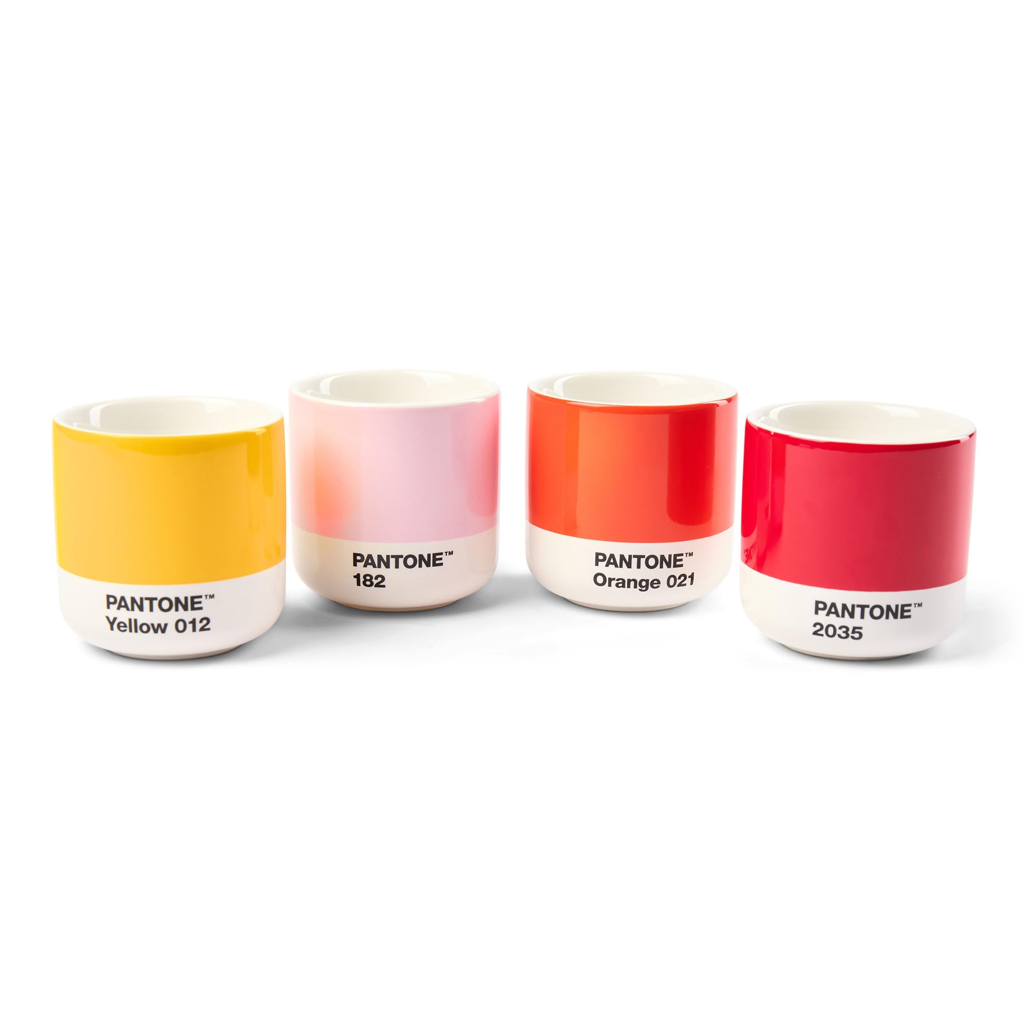Copenhagen Design Pantone Macchiato Cup - Coffee, Latte, Macchiato Mug - 3.34oz/100ml, Red 2035