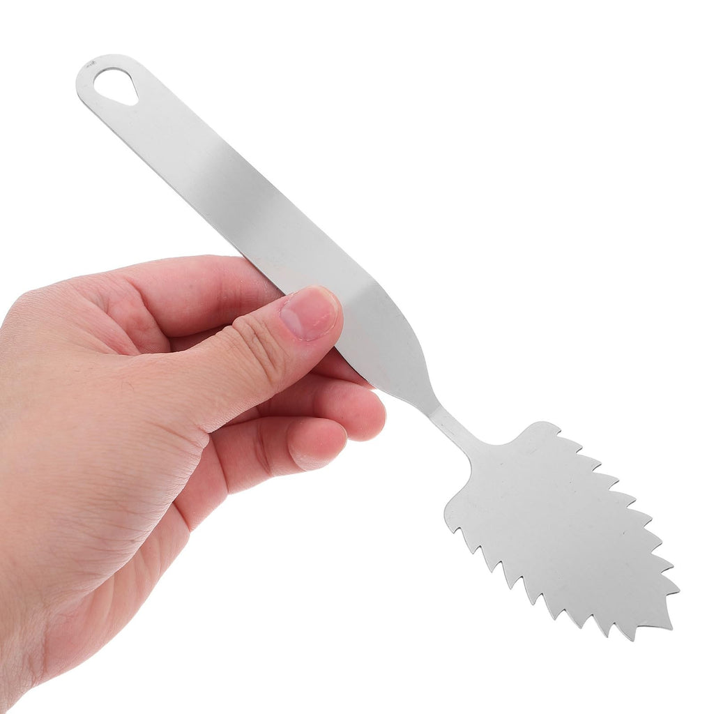 PRETYZOOM Stainless Steel Knife Baking Tool 8-Inch Chocolate Leaf Spatula for Cake and Mousse Decoration Baking Utensil for Precise Chocolate Leaf Forming