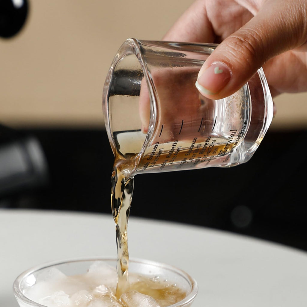 NCnnwovf Espresso Shot Glasses, 26-Incremental Measurement, 2 OZ / 60ML (Sturdy-2 pack)