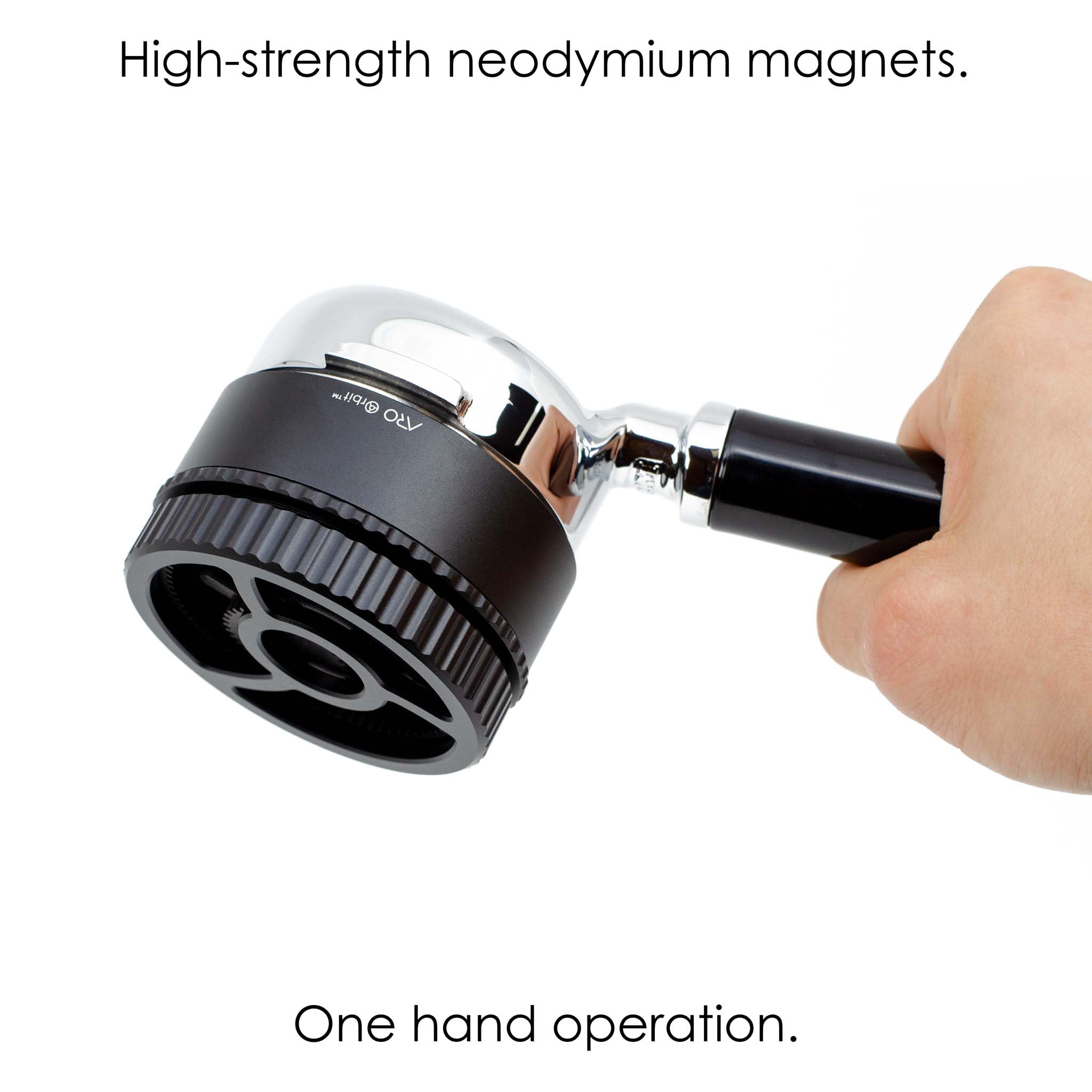 ARO Orbit PRO™ | Aluminum Spirographic WDT Tool | Mechanical Geared Spinning Distribution Tool for Home Baristas and Professional Cafés | Compatible with Breville 54mm Portafilters
