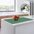 2MM Thick Silicone Countertop Mat, 35.4"x 23.6" Silicone Mats for Kitchen Counter, Nonslip Heat Resistant Mat, Large Kitchen Counter Mats, Waterproof Countertop Protector(Green)