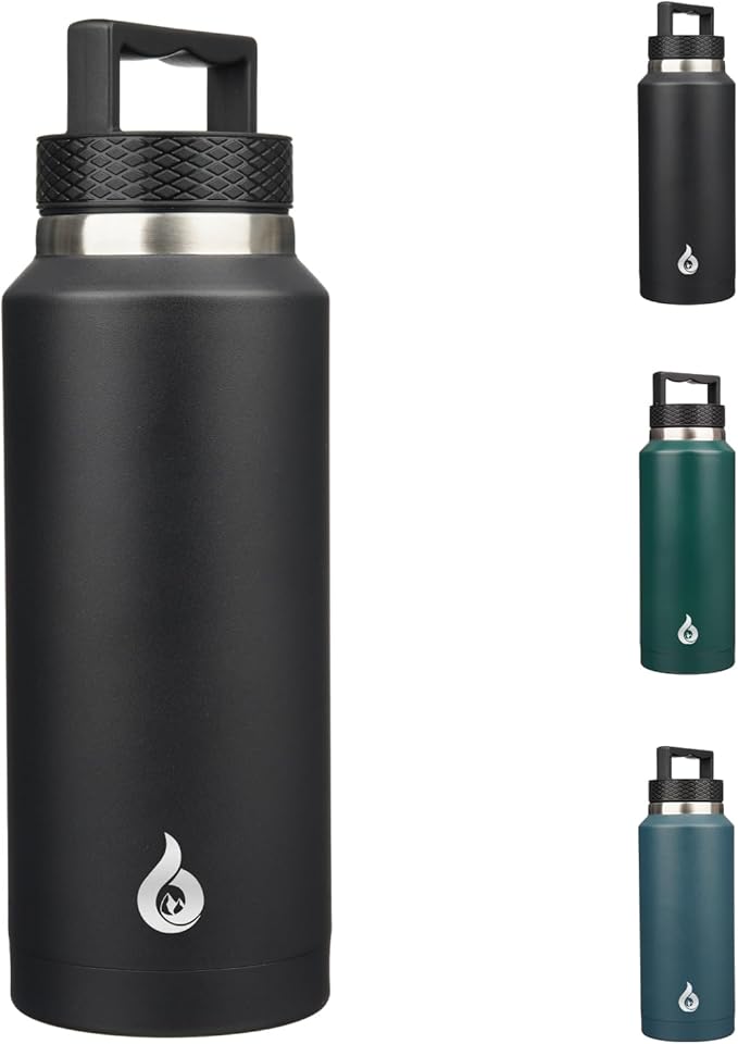 BJPKPK 64oz Insulated Water Bottle, Stainless Steel Vacuum Jug with Handle