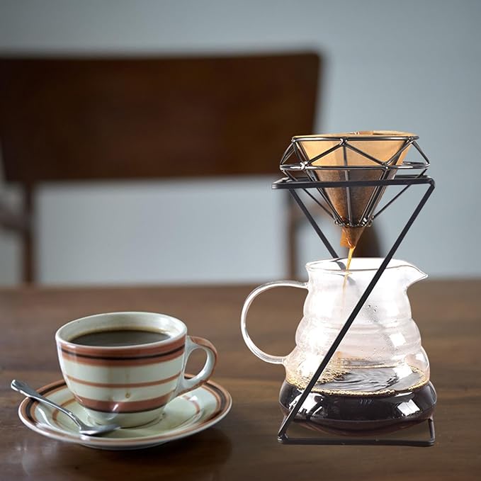 Pour Over Dripper Stand Manual Coffee Filter Maker Pour Over Coffee Holder Filter Cup Holder Tea Strainer Stand for Coffee Beer Drink Maker