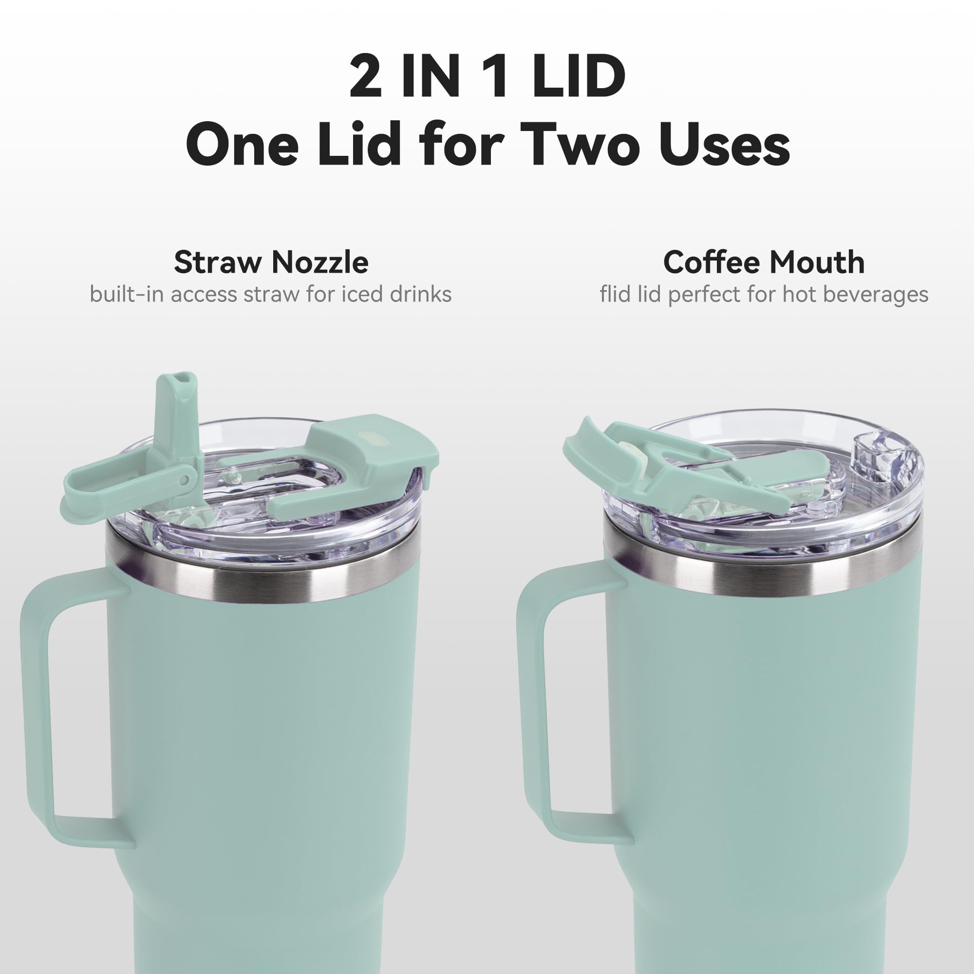 HASLE OUTFITTERS 30oz Tumbler Bulk with Handle, Insulated Travel Coffee Mug Set with Handle Leak-Proof Double Wall Stainless Steel Vacuum Tumblers Pack Metal Cup for Hot and Cold Drink