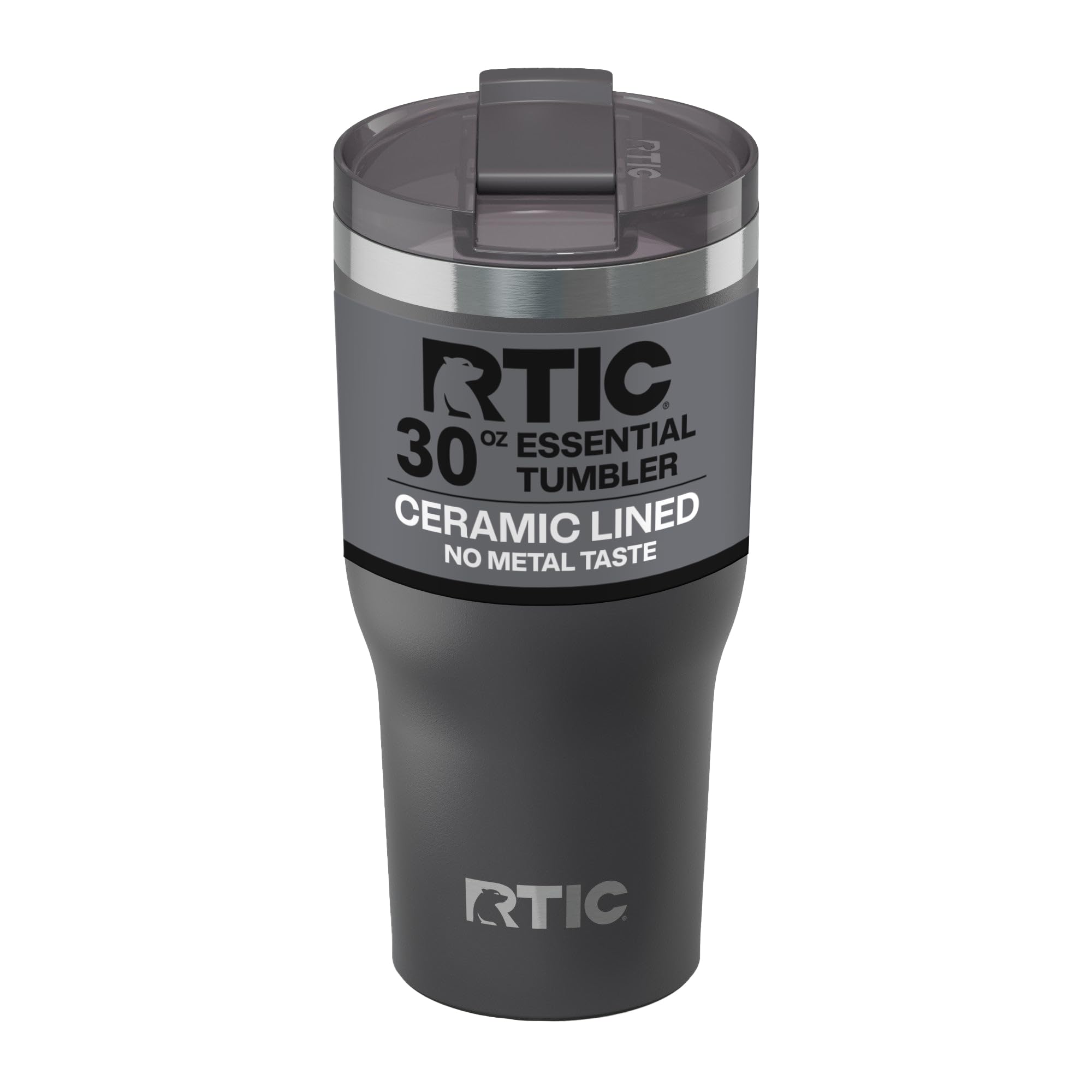 RTIC 30oz Essential Tumbler with Lid, Ceramic Lined, Graphite