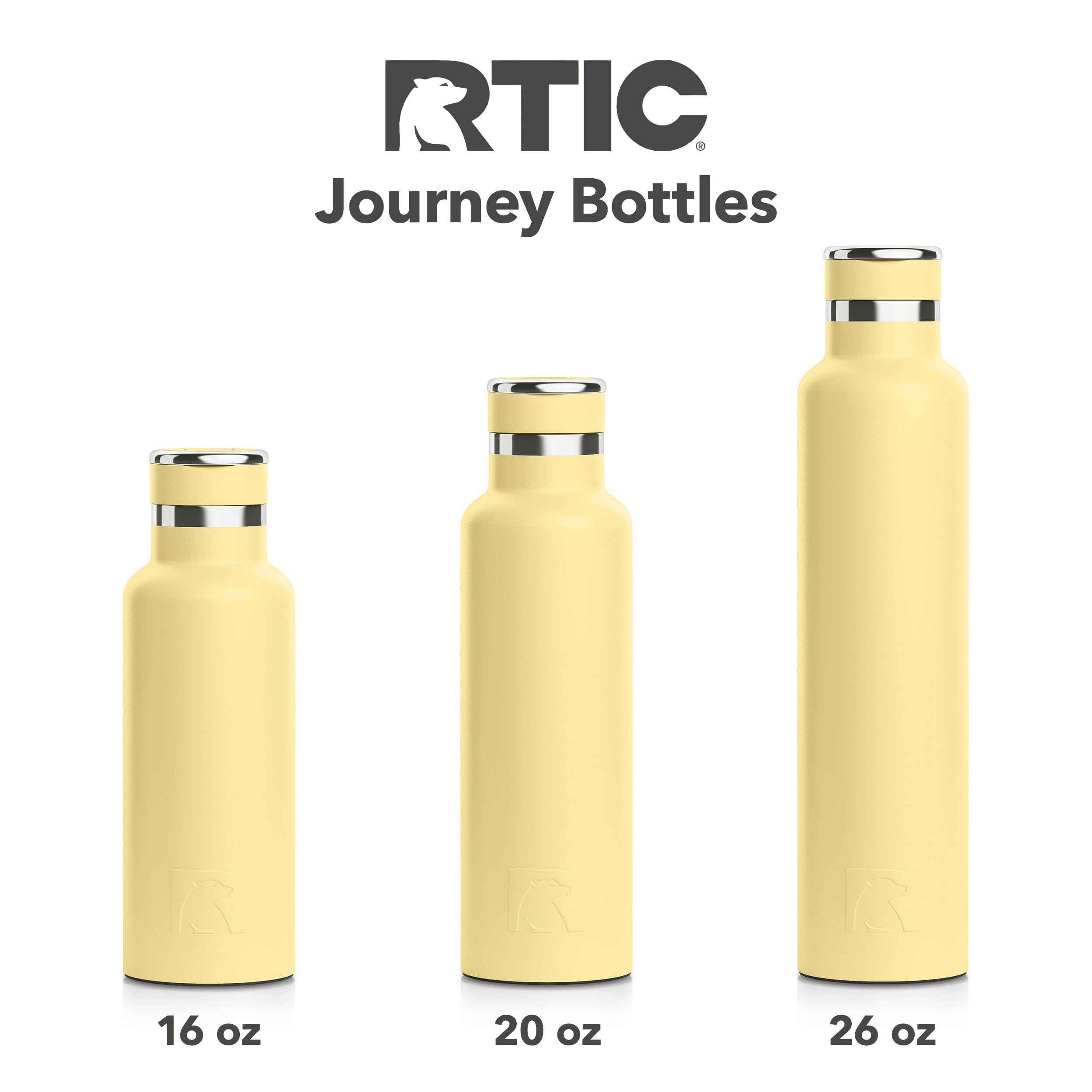 RTIC 26oz Journey Water Bottle, Ceramic Lined, Sunlight