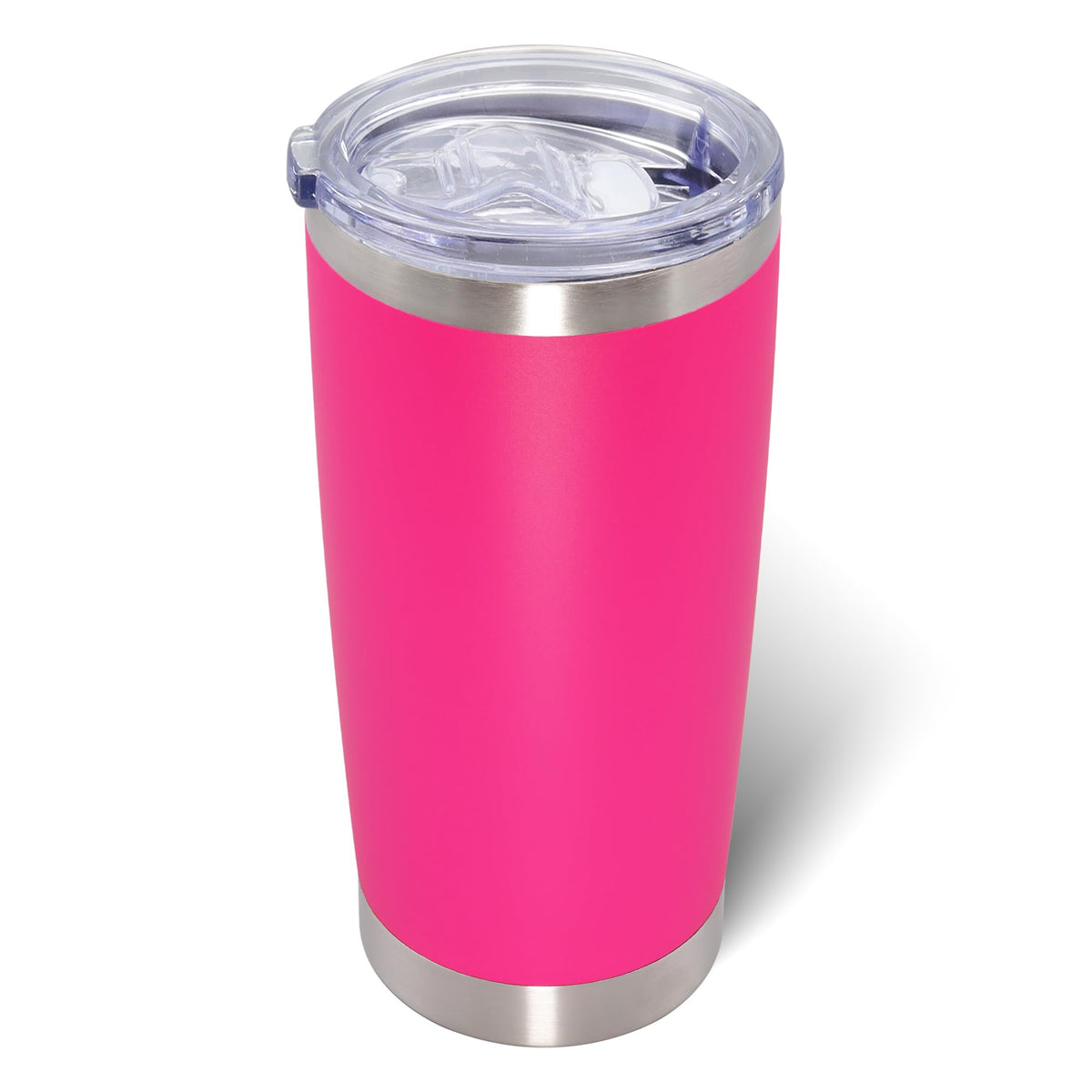 20oz Tumbler with Lid Stainless Steel Tumblers Insulated Mug Hot Pink 12P