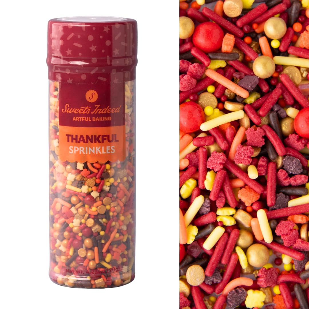 Sweets Indeed Valentines Day Heart Sprinkle Mix | Pink & White Jimmies, Sugar Pearls, Confetti Quins, Nonpareils & Heart Shapes | Baking & Decorating, 4 ounces