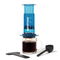 AeroPress Clear Blue Coffee Press, French Press, Pour-Over & Espresso Style