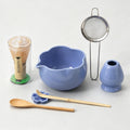 ChaseWind Matcha Set, 8Pcs Floral Ceramic Matcha Kit with Matcha Whisk