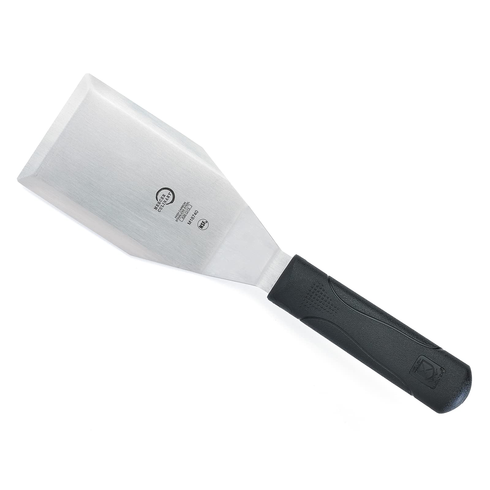 Mercer Culinary Millennia Heavy Duty Turner /Spatula, 5 Inch x 3 Inch Blade, Black Handle