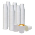 Smygoods White Disposable Paper Coffee Cups (10 OZ, 100 Count) For Hot Beverages, Tea, Espresso, Cocoa - To Go Drink Containers, Café & Office