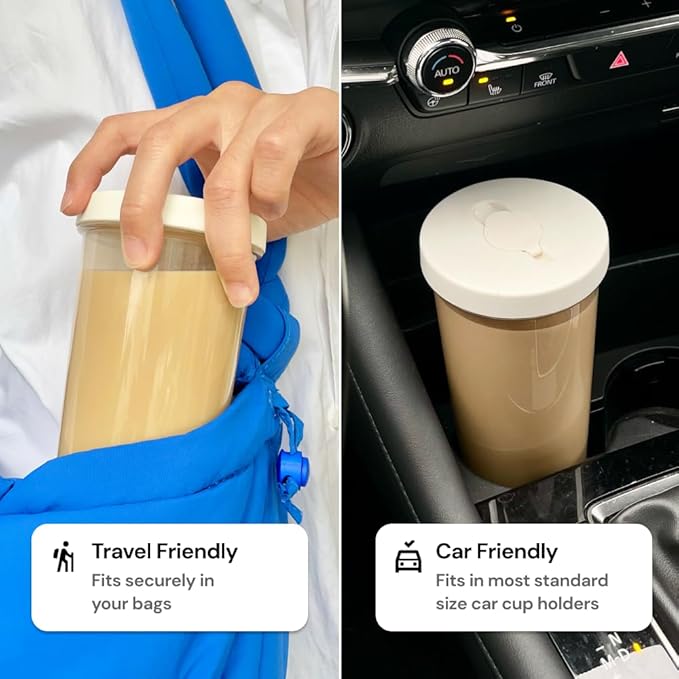 Dodoko Reusable 24 oz Boba Cup and Straw - White