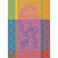 Garnier Thiebaut The Menthe Rose (Pink Mint Tea) French Kitchen Towel 22"x30", Cotton, Jacquard