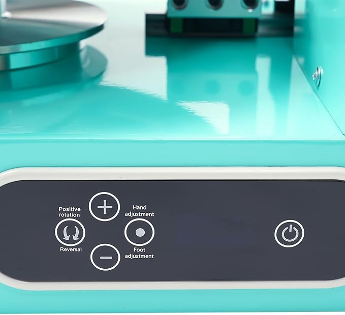 Cake Decorating Machine, Automatic Cake Cream Spreading Machine 200W for 4-12" Cakes, Cake Frosting Machine, 60-320rpm Rotating Speed, Turntable with Adjustable Scraper, LCD Display (Green)