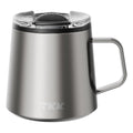 TKK 12 oz Insulated Coffee Mug with Handle Ceramic Coating Detachable Slider Lid Stainless Steel Tumbler Double Wall Vacuum Travel Cup