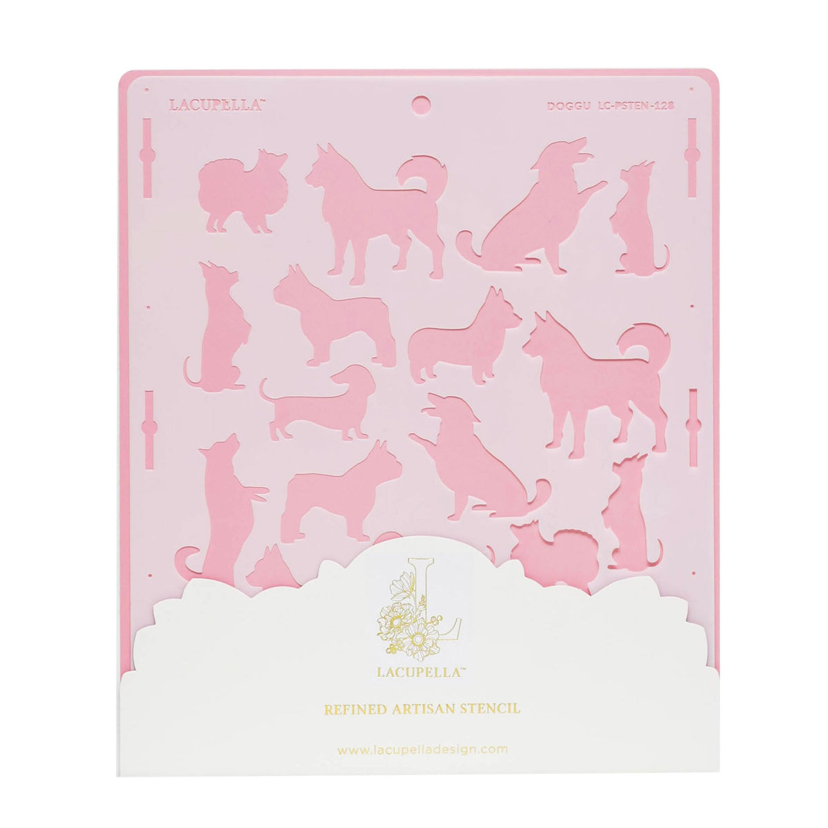 Lacupella Dog Pattern Large Cake and Baking Decorating Stencil (DOGGU)
