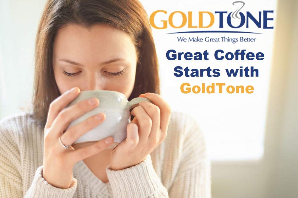 GoldTone Brand Reusable 8-12 Cup Basket Coffee Filter fits Mr. Coffee Makers and Brewers. BPA Free - (2 PACK)