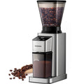 SHARDOR Conical Burr Coffee Bean Grinder, Anti-Static, 48 Settings, Silver