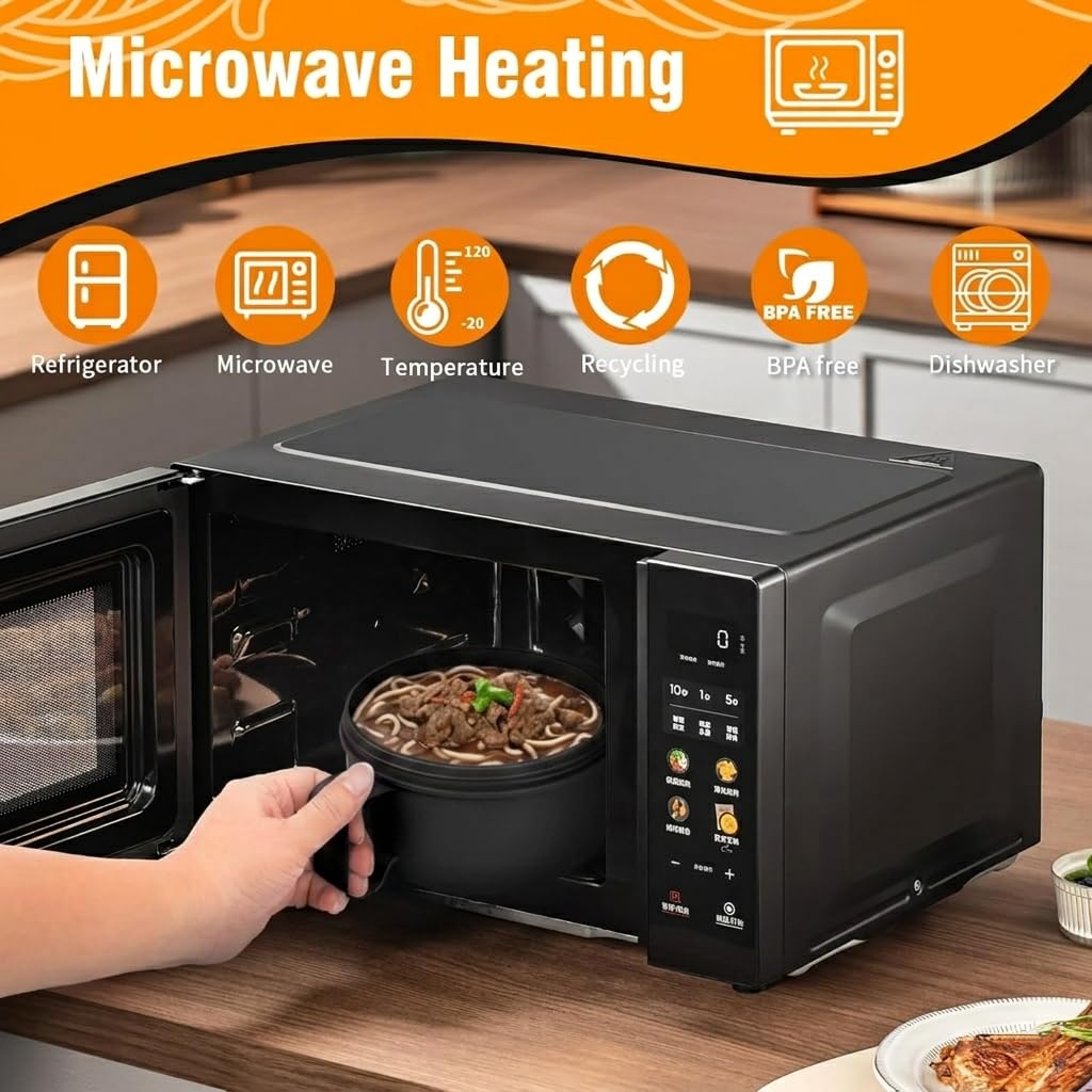 Microwave Bowl with Lids,Ramen Bowl,28oz Microwave Soup Mugs with Handles,for Soup and Instant Noodles,Oatmeal, Gumbo, Salad, College Dorm Room Essentials for Girls for Boys Apartment Essentials