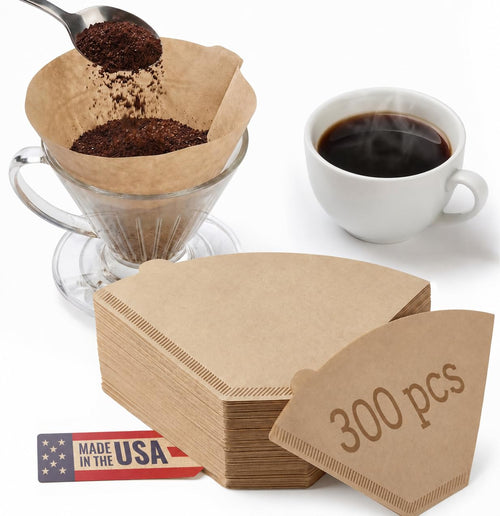 #4 Cone Coffee Filter (Natural Unbleached, 300)