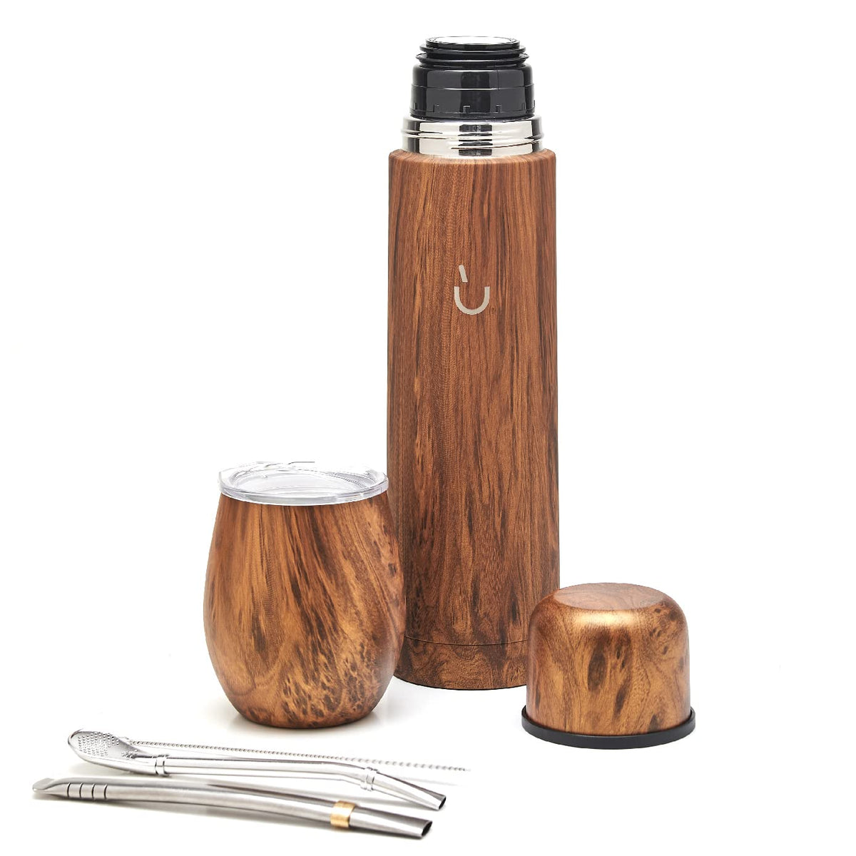 BALIBETOV 25 fl oz Yerba Mate Set, Stainless Steel Mate Gourd, Thermal Flask & Bombilla Straw, Complete Mate Kit, Double Wall Insulated, BPA Free, Dishwasher Safe