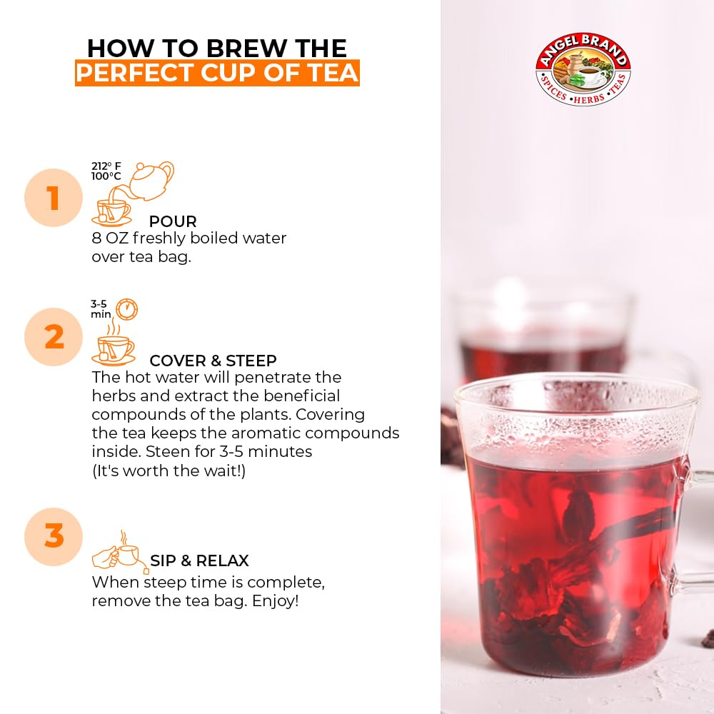 Sorrel Hibiscus Tea Bags | 20 Count | 3 Pack | Refreshing Flavor
