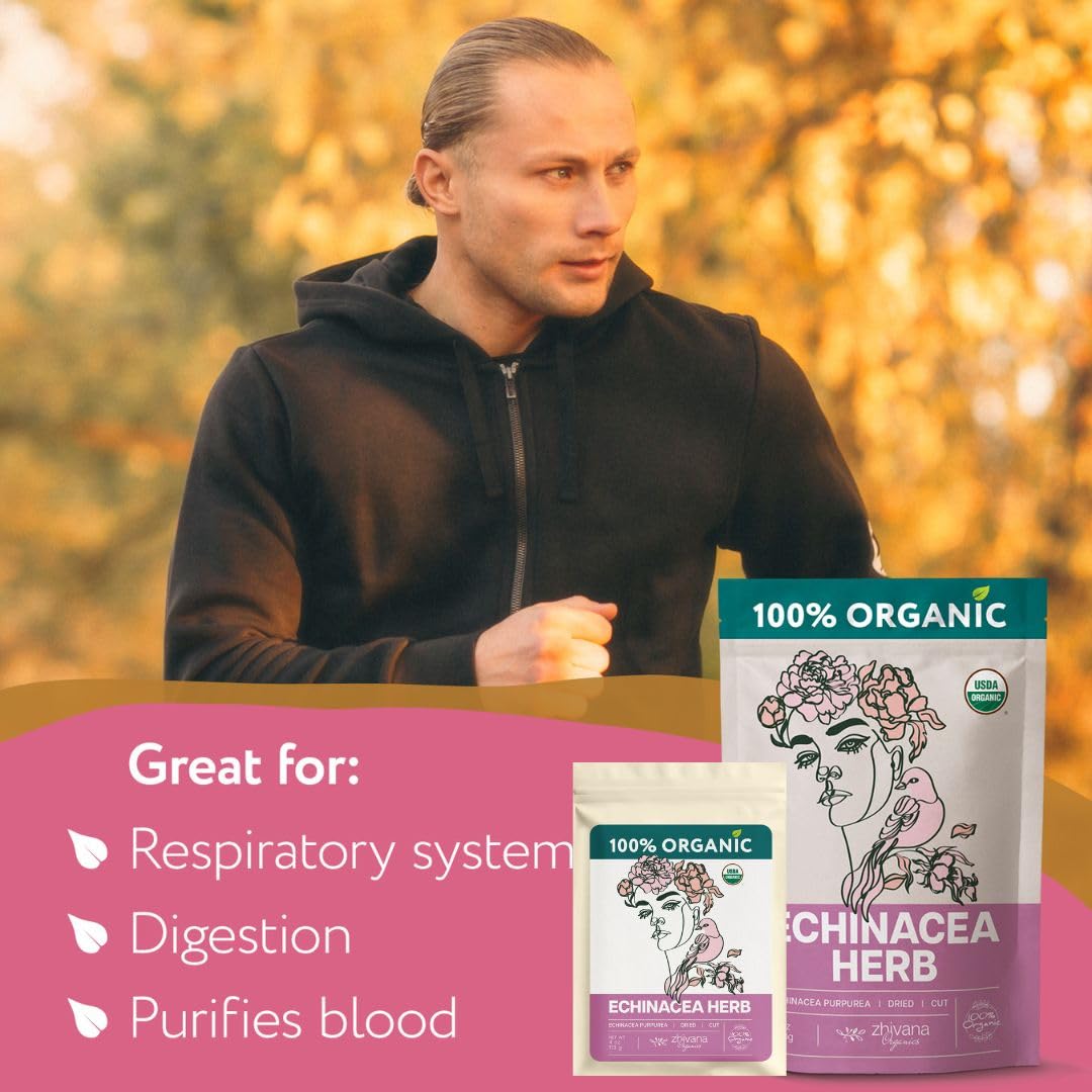 Super Value Pack 5LB – Organic Echinacea Leaf Bulk – Echinacea Purpurea