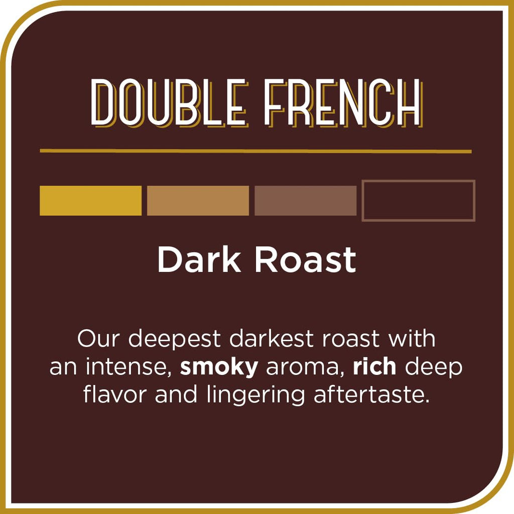 Don Francisco's Double French Roast Coffee Pods, 72 Count, Dark Roast, Compatible with Keurig Brewers