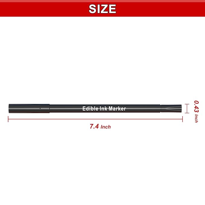 Edibleink Edible Markers - 11Pcs Ultra Fine 0.5mm Food Coloring Pens