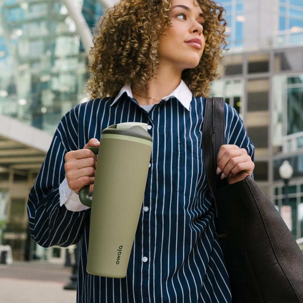Owala FreeSip Tumbler Stainless Steel Water Bottle 40 oz Off Road
