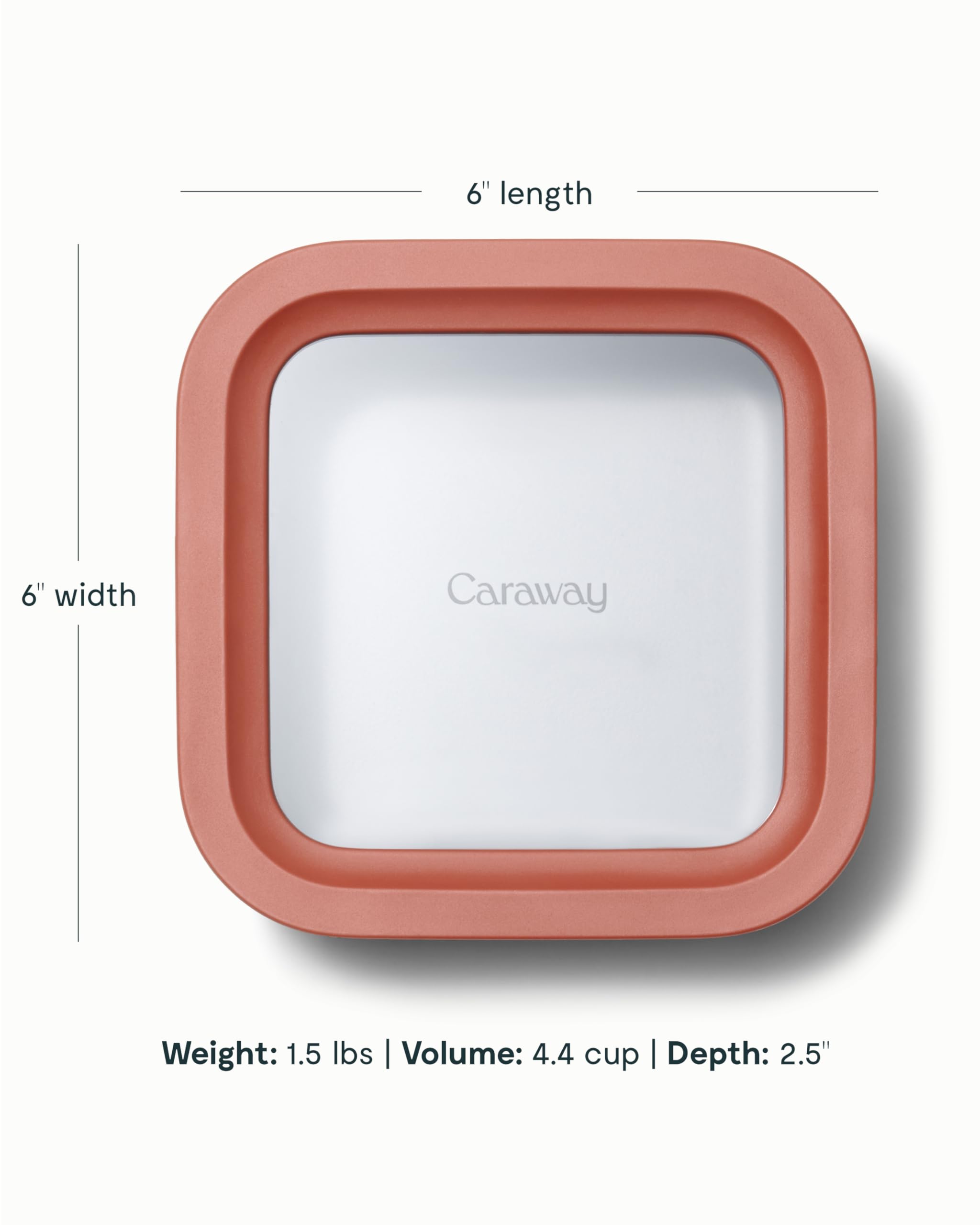 Caraway Glass Food Storage Container with Lid