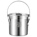 21L/5.5 Gal 304 Stainless Steel Containers with Lids 716 Oz Kitchen Airtight Canisters Stainless Steel Bucket Metal Food Storage Rice Containers Flour Storage Airtight Container