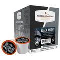 Fresh Roasted Coffee, Organic Black Knight K-Cup Pods for Keurig Brewers, Dark Roast, USDA Organic, Kosher, 24 Count (Pack of 1)
