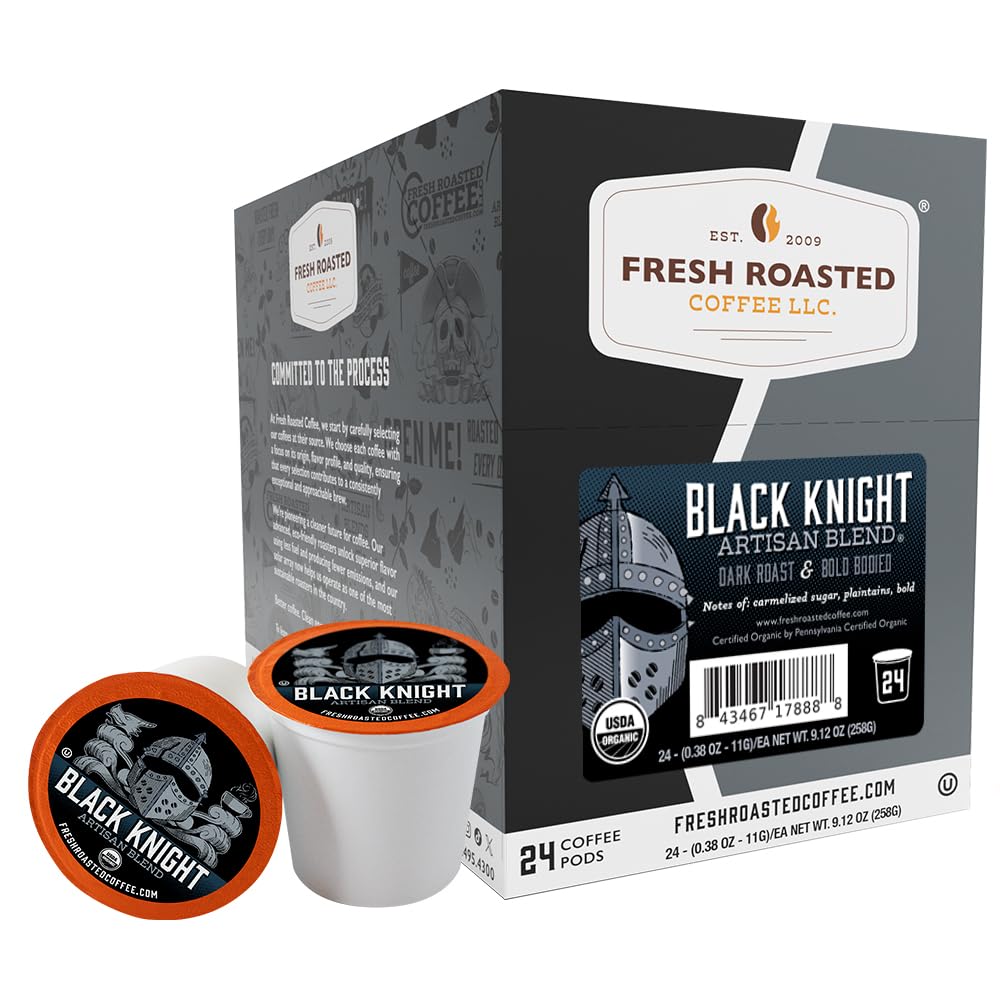 Fresh Roasted Coffee, Organic Bali Blue Moon K-Cup Pods for Keurig Brewers, Medium Roast, USDA Organic, Kosher, 24 Count (Pack of 3)