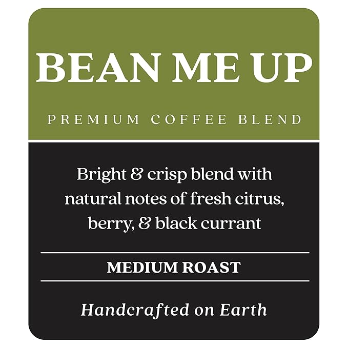 Copper Moon K-Cup Coffee Pods, Light Roast, Bean Me Up Blend, 12 Count