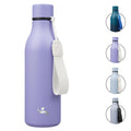 Konokyo 18 oz Insulated Stainless Steel Metal Water Bottle with Strap