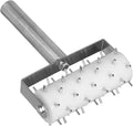 Pizza Dough Roller Docker – Stainless Steel Pizza Roller Dough Pin Puncher & Hole Maker Tool for Pie, Pastry, Cookie, Bread – Medium White