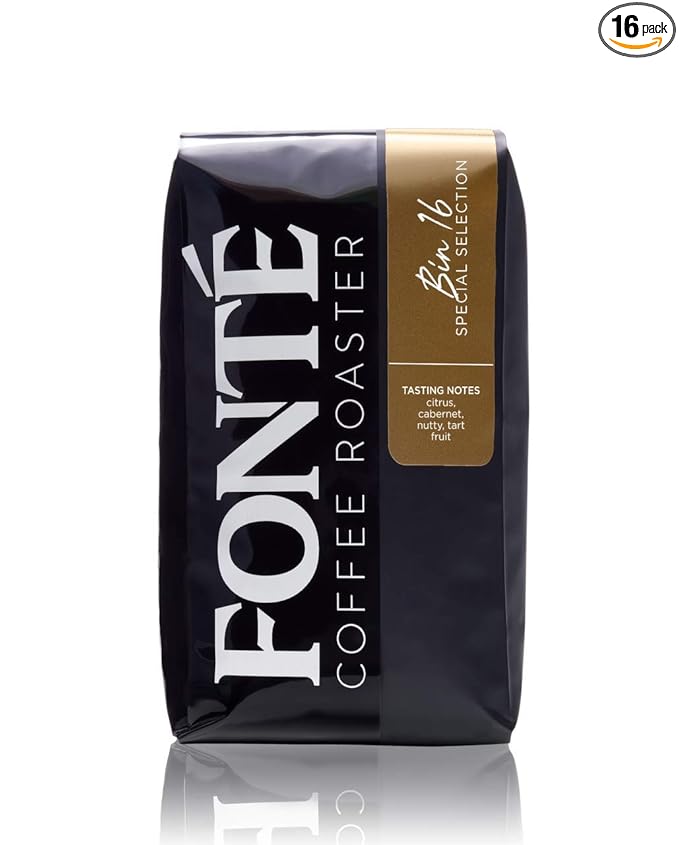 Fonte Coffee Roaster - French Press - Medium-Dark Fresh Roast - Roasted in Seattle - Single Origin - Bold, Tangy, Cocoa, Balanced - 12 oz - Espresso Reserve