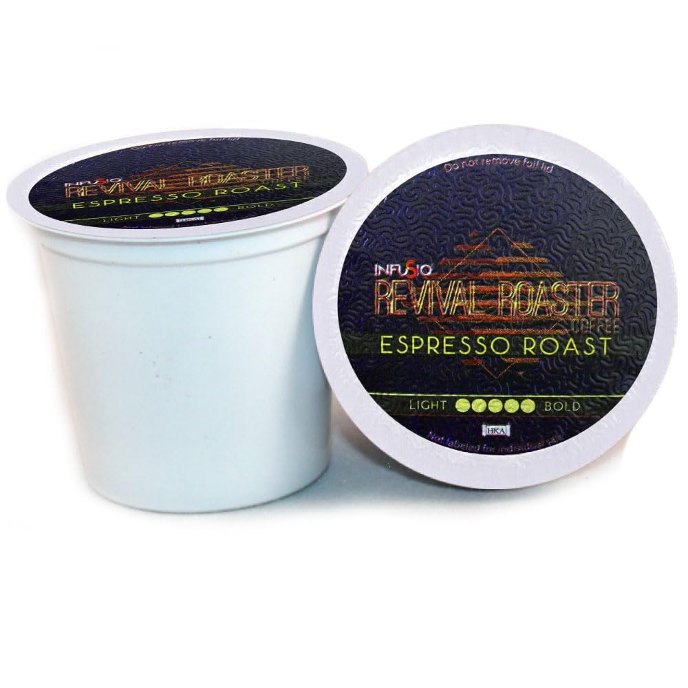96 Count - Coconut Mocha Coffee, Single Serve Coffee Pods for Keurig K Cup® Brewers - InfuSio Revival Roaster Premium Roasted Coffee (Coconut Mocha, 96 count Compatible with 2.0)……