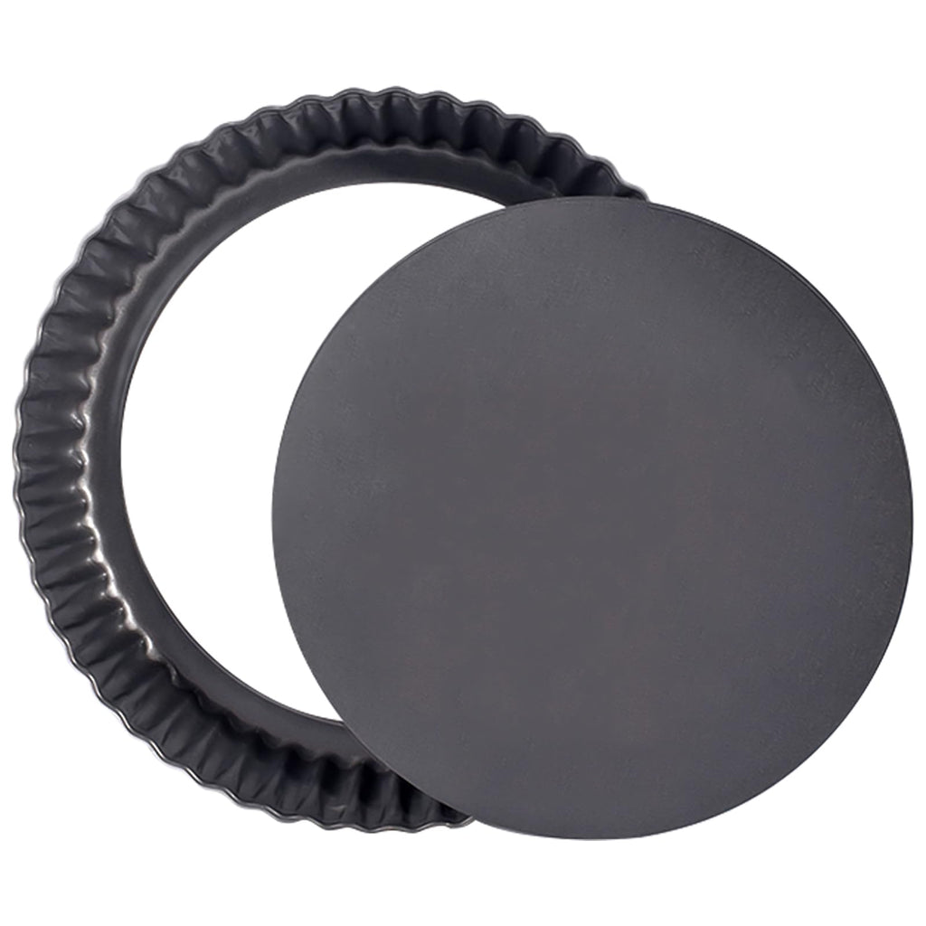 Mooisco Tart Pan Removable Bottom 9 Inch Tart Pans Round Nonstick Quiche Pan Carbon Steel Quiche Baking Dish with Fluted Edges Fruit Tart Molds for Baking Pie Mold Pizza Chiffon Cake Dessert