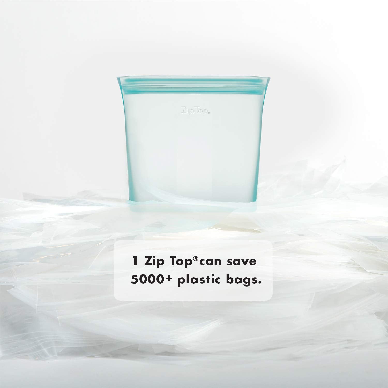 Zip Top Reusable Food Storage Bags | Medium Cup [Lavender] | Silicone Meal Prep Container | Microwave, Dishwasher and Freezer Safe | Made in the USA