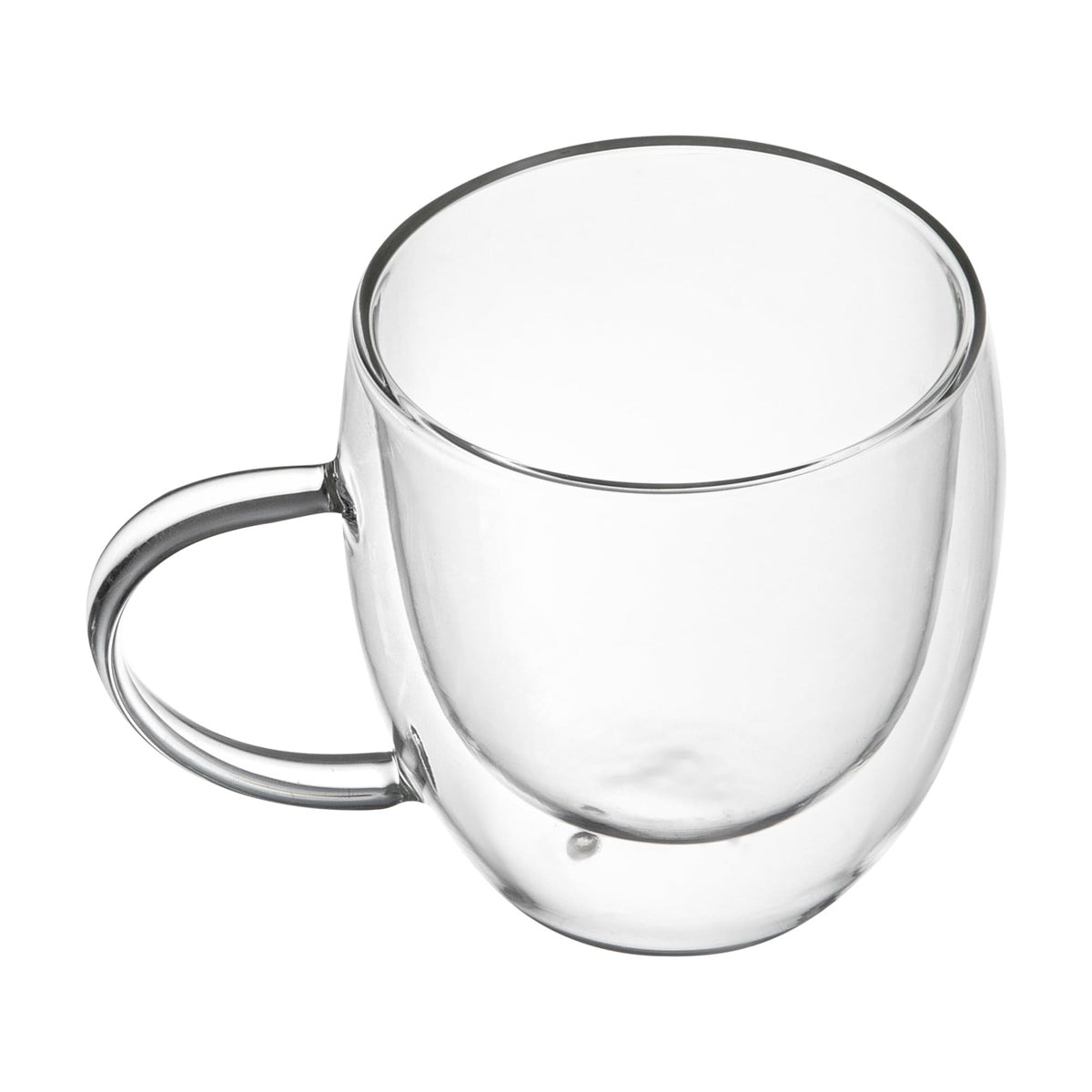 Restaurantware 8 oz Professional Glass Coffee Cup, 2 Pack