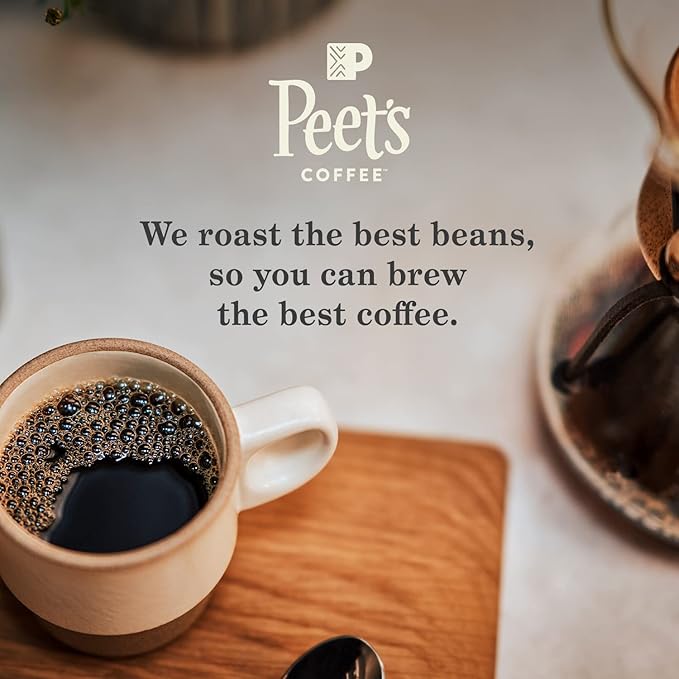 Peet's Coffee, USDA Organic Dark Roast Keurig K-Cup Pods - Alma de la Tierra 60 Count (6 Boxes of 10 K-Cup Pods)