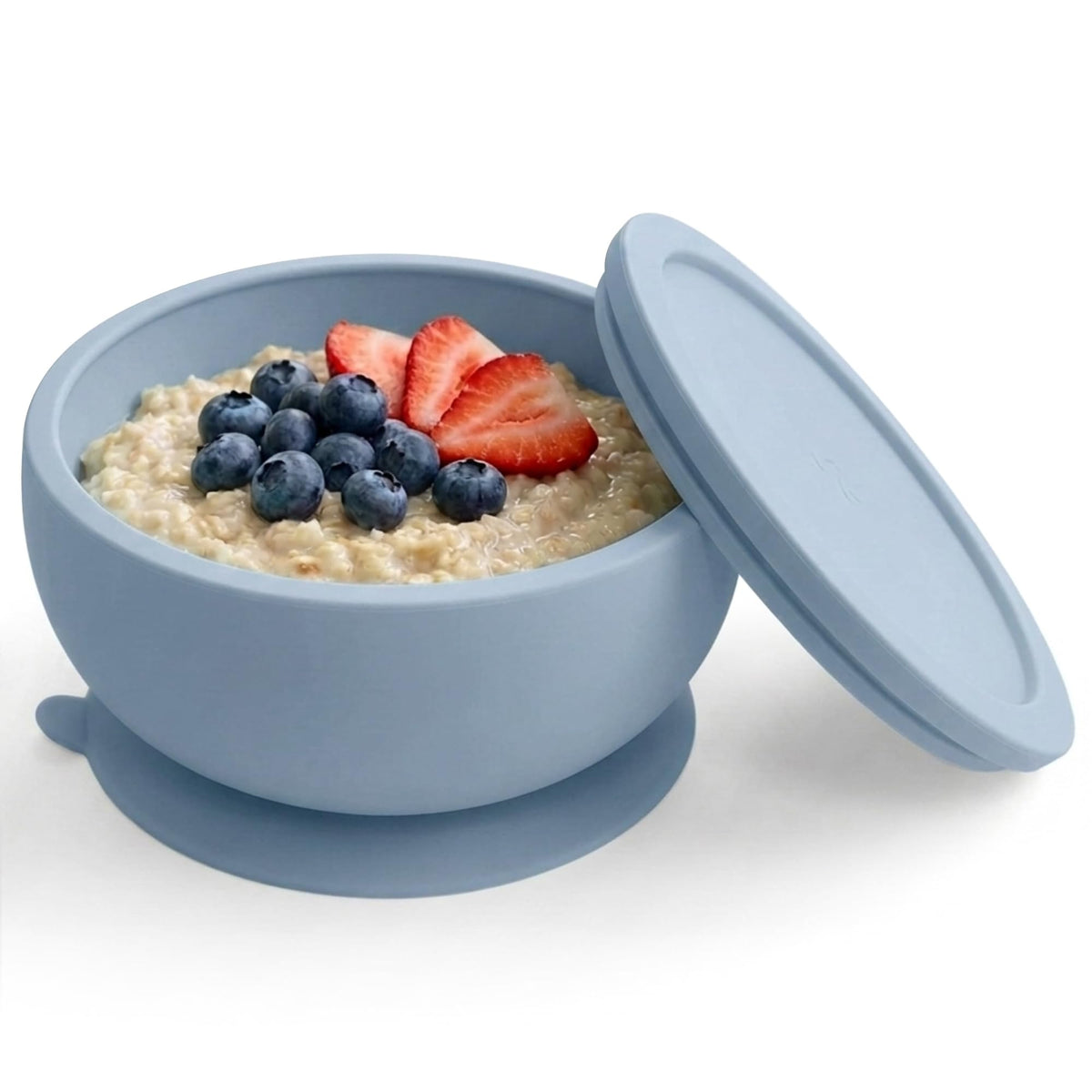 Abiie Octopod Silicone Suction Baby Bowl & Lid -Food Storage -Lavender Pink