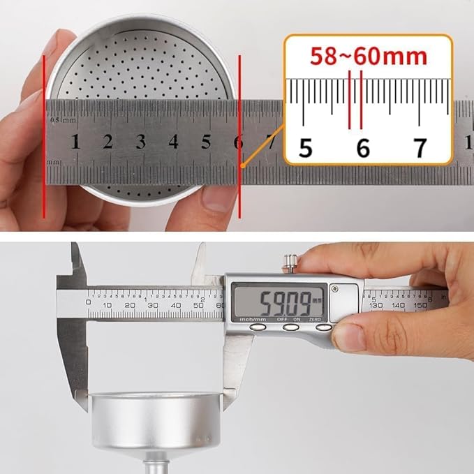 watchget Moka Pot Dosing Funnel, 54mm Stovetop Espresso Coffee Maker Distribution Tool Italian Coffee Maker Dosing Ring For Moka Express 3 Cups, Transparent